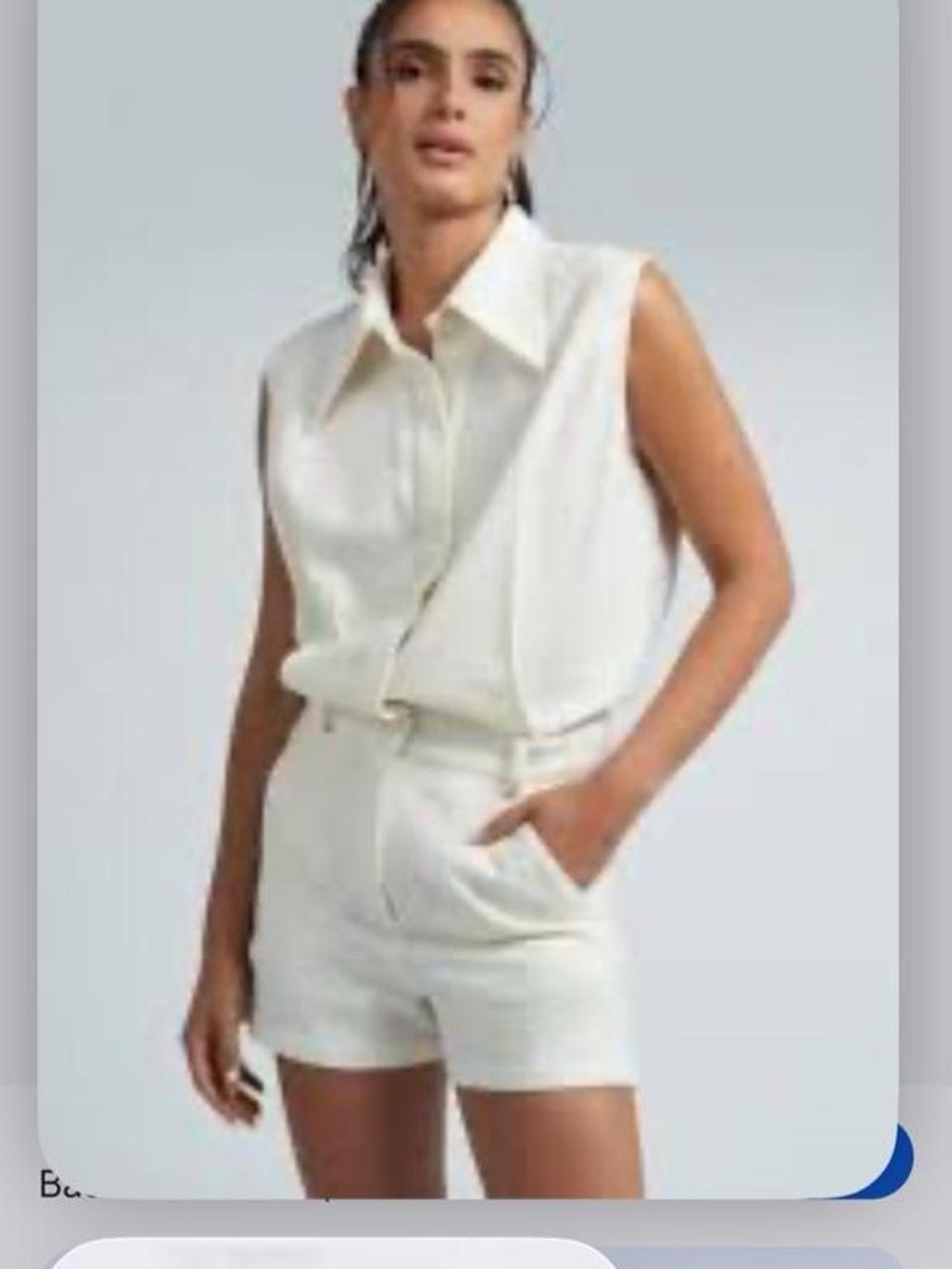 Rangel NWT Beca Romper “Ivory”, Size Small